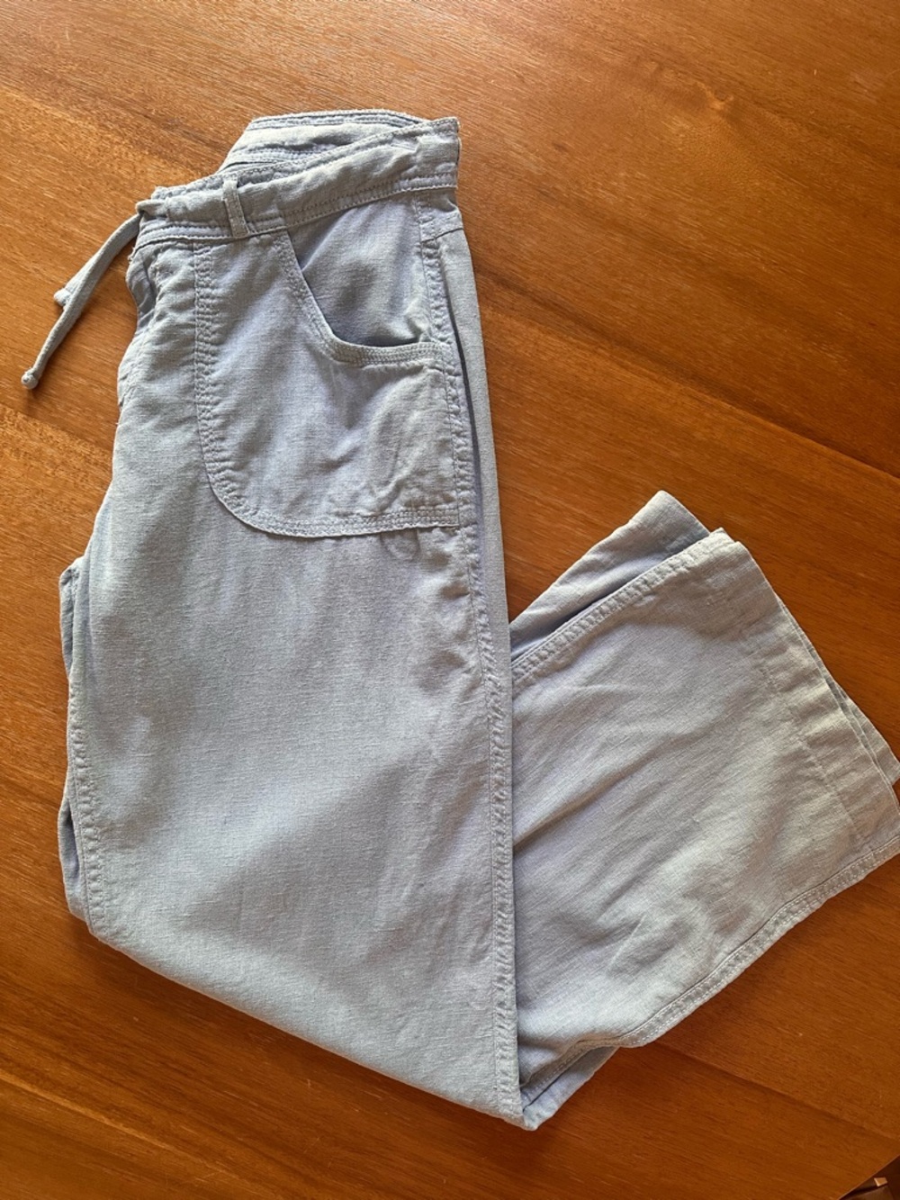 BDG Linen Cotton Blue Pants Size Small
